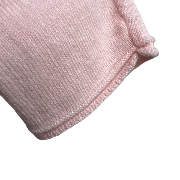 Etcetera Sweater L/Sleeve Split In Back Scoop Neck Pullover Knit  L/Pink Size XS - Picture 4 of 10